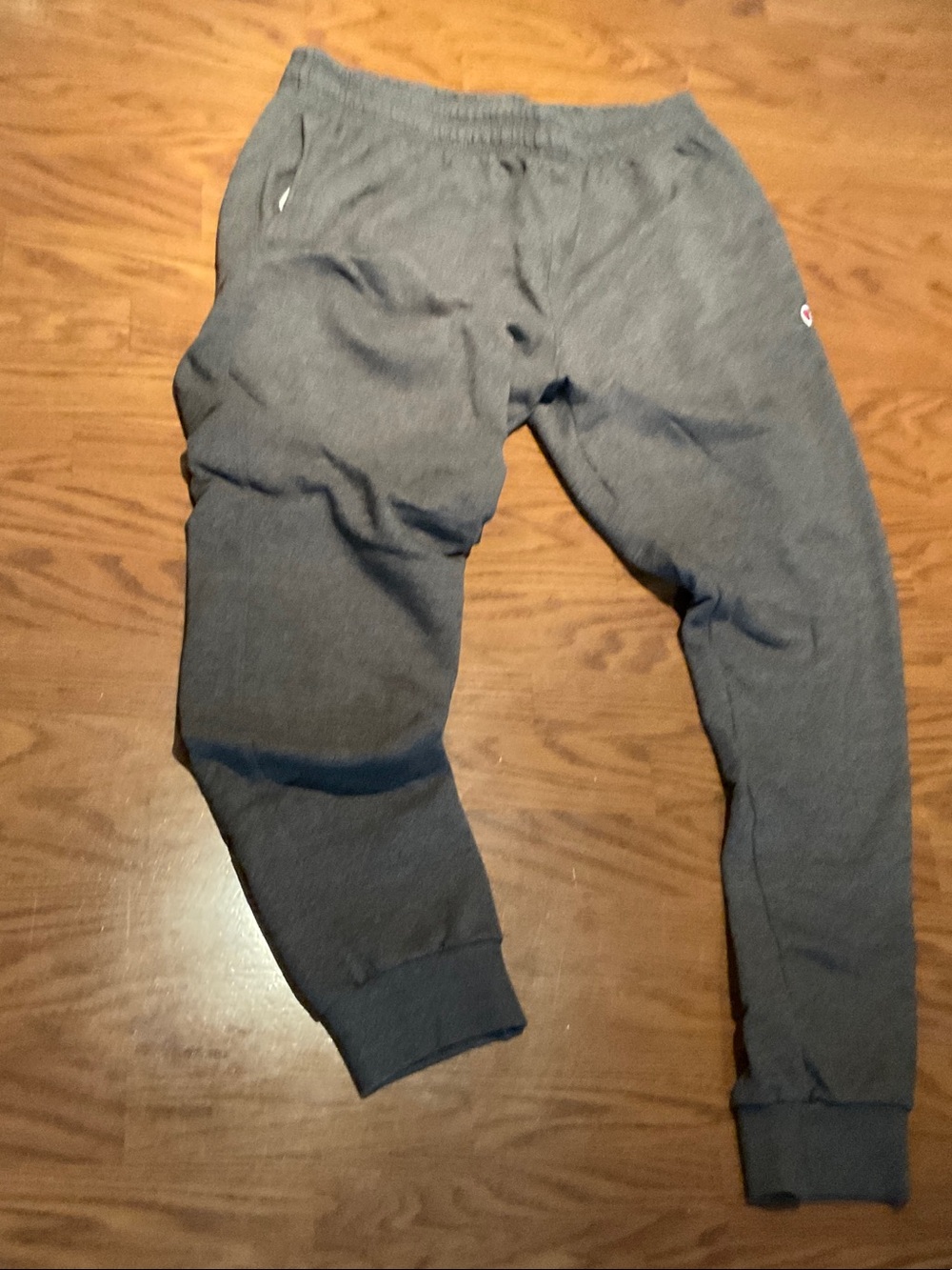 Champion MensGray Jogger Sweatpants with Logo